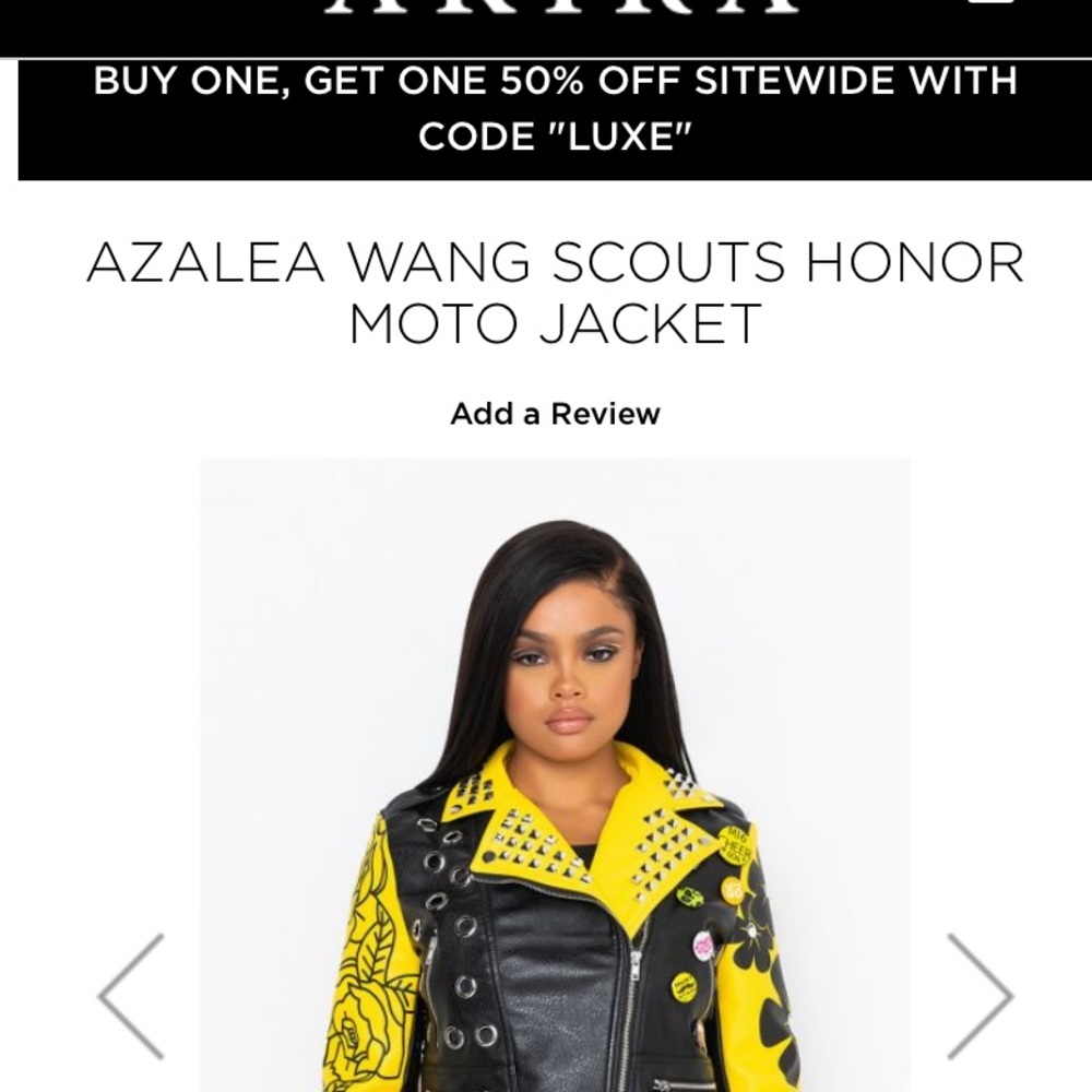 This jacket from shop akeria worn one time